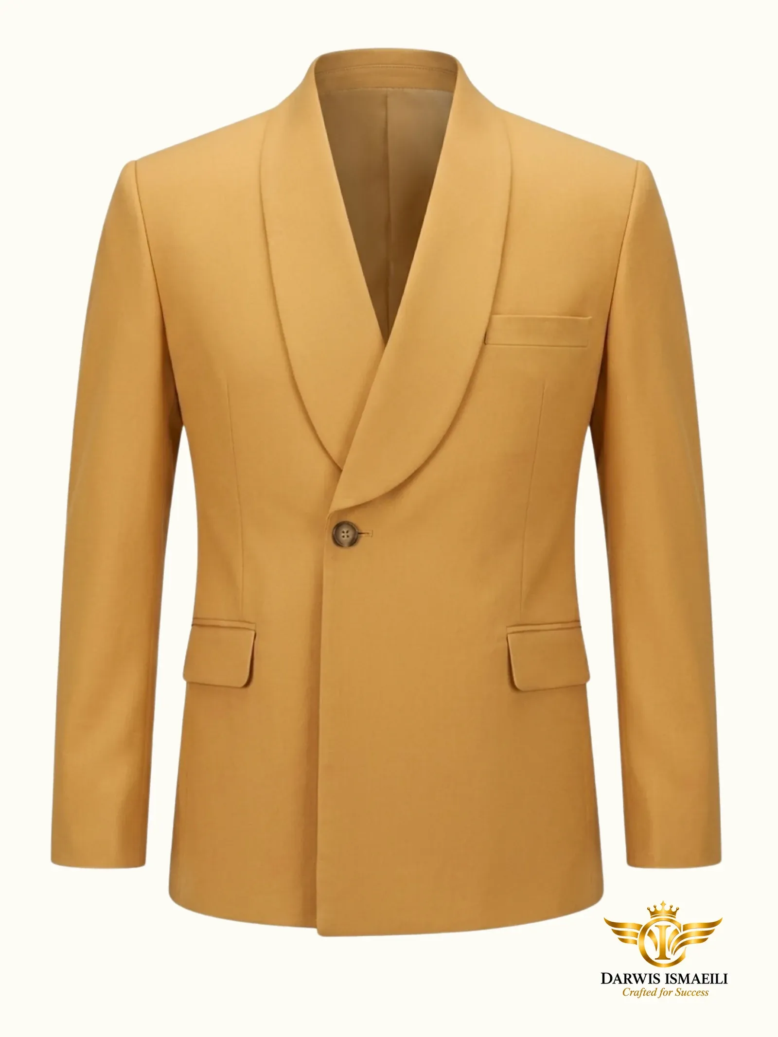 Mustard Gold Shawl Lapel, Classic collection